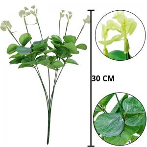 Buquê Eucalipto Artificial Verde 30Cm Decoromax