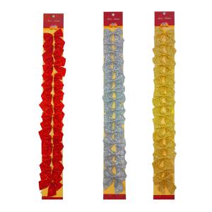 Enfeite Natal Laco C/Glitter Sortidos C/15 Pcs 6Cm