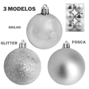 Bola Natal 100Mm Decor.dourada  Met.fosca e Glitter