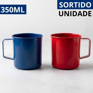 Caneca Plastica C/Alca 350Ml Sortida Unidade - Mamita