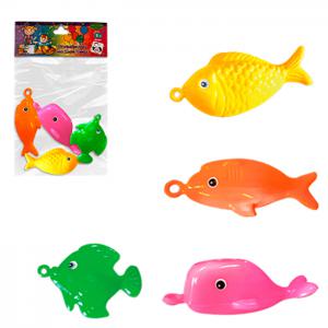Peixe Plastico Sortido C/4 - Pica Pau