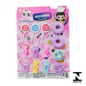 Kit Infantil Doceria Divetida C/Acessorios 12 Pcs