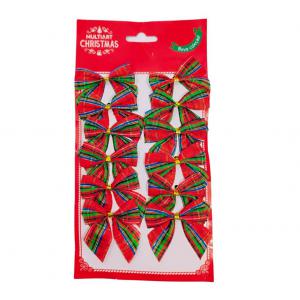 Enfeite Natal Laco Xadrez 5X5Cm C/12Pcs  - Multiart