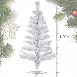 Árvore de Natal Branca 120Cm Pinheiro Decorativo