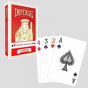 Baralho Imperial Papel Premium 54 Cartas Jogo