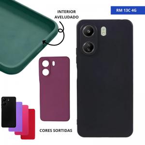 Capa P/Celular Redmi 13C 4G Aveludada Sortida Forrada