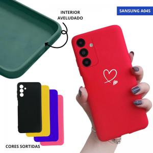 Capa Case P/Celular A04S Aveludada Sortida Forrada