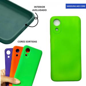 Capa Case P/Celular A03 Core Aveludada Sortida Forrada