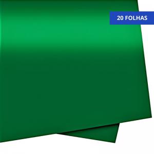 Papel Colorset Verde Escuro 48X66Cm 20 Folhas
