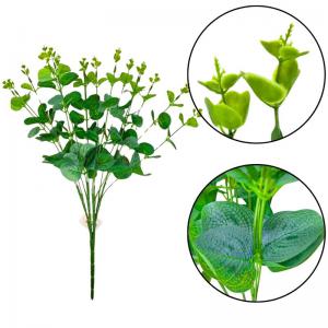 Buquê Eucalipto Artificial Verde 48Cm Decorativo