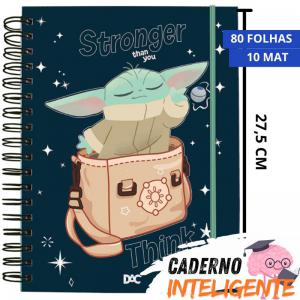 Caderno Inteligente Smart Universitario Stars Wars 200Mmx275Mm 10 Div/80Fls -Dac