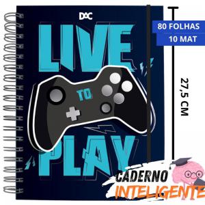 Caderno Inteligente Smart Universitario Game 200Mmx275Mm 10 Div/80Fls - Dac