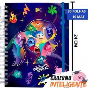 Caderno Inteligente Smart Colegial Divertidamente 2 10 Divisórias 80 Folhas 177Mmx240Mm - Dac