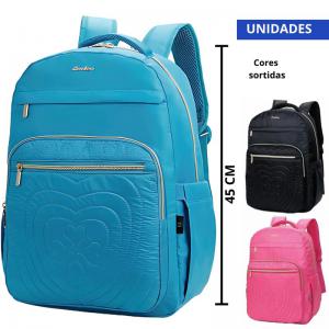 Mochila Escolar e Notebook Loveking Sortidas Gd. 45X32X15Cm - Vozz