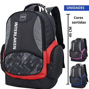 Mochila Escolar e Notebook Interlaken Alca C/Cabo de Aco - Vozz