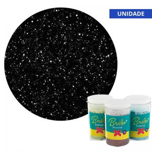Glitter Metálico Preto 3G Maquiagem Festa