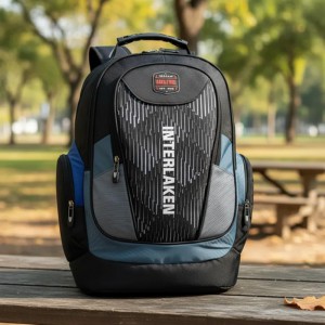 Mochila Escolar Notebook Interlaken Reforçada Alça Cabo Aço