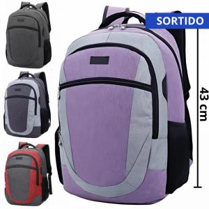 Mochila Escolar Juvenil Jakarta Sortidas 43X30X14Cm - Vozz