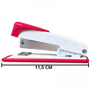 Grampeador Metal Interponte 12Cm Escritório Vermelho