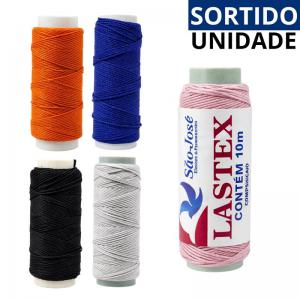 Lastex Sortido Elástico Colorido 10 Metros para Artesanato e Costura