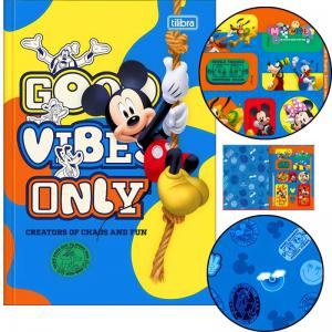Caderno 1/4 80 Folhas Brochura Mickey Mouse - Tilibra