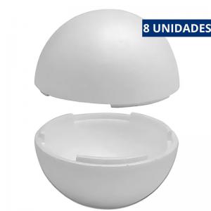 Bola de Isopor Oca 10Cm Pacote com 8