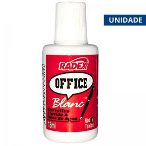 Corretivo Líquido Radex Office Blanc 18Ml Não Tóxico
