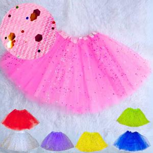Saia de Tule com Brilho 40Cm Festa Infantil