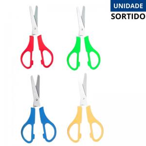 Tesoura Escolar Nox Colorida 13Cm, Lâmina Inox, Corte Preciso