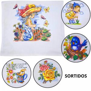 Pano de Copa Pintado À Mão São João 44X75Cm
