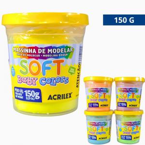 Massinha Modelar Soft Baby Colors 150G Acrilex