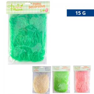 Palha Decorativa Colorida Multifuncional 15G