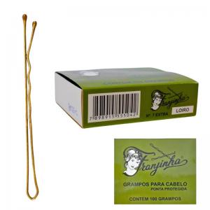 Grampo para Cabelo Loiro Franjinha N.7 Caixa com 100