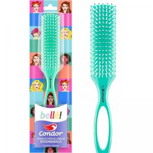 Escova de Cabelo Condor Plana Belle Desembaraçar Leve Prática Maciez Diária