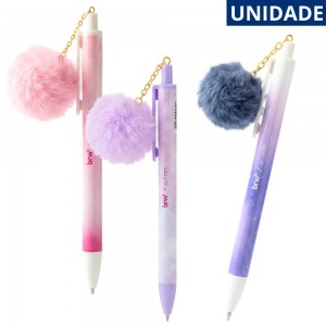 Lápisira 0.7Mm Brw Pompom Sortidos Unidade Brw Escrita Escolar