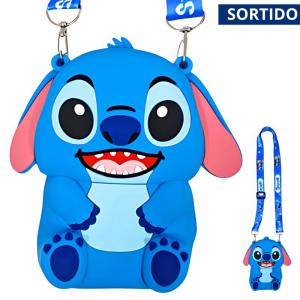 Bolsa Silicone Stitch Transversal Presente Criativo