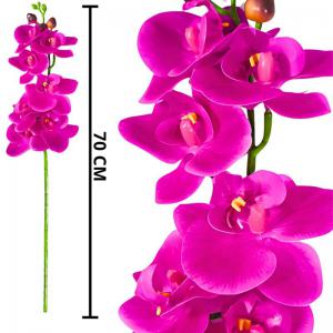 Haste Orquidea Luxo Fucsia X7 70Cm - Mc Flores