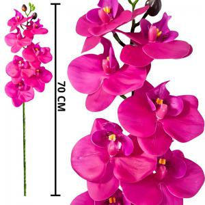 Haste Orquidea Luxo Pink X7 70Cm - Mc Flores