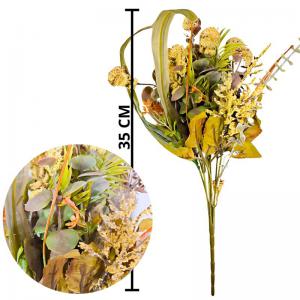 Buque Misto Desidratado com 7 Galhos 35Cm - Mc Flores