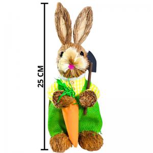 Coelho Rústico Decorativo Páscoa 25Cm Fox Import