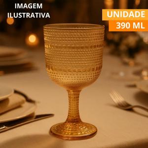 Taça de Vidro Âmbar Pérola 390Ml - Kehome