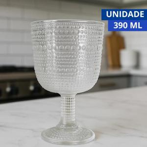 Taça de Água Vidro Pérola Clear 390Ml