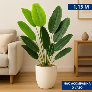 Planta Maranta  Artificial Decorativa 115Cm Presente