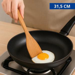 Espátula Madeira Pequena 31,5Cm Cozinha Rondoart