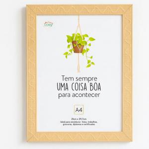 Porta-Diploma Vertical Bege 21X29Cm Plástico