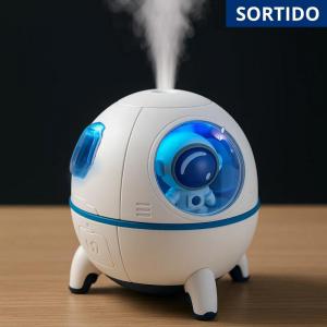 Umidificador Ar Led Astronauta Nave Espacial Onyx