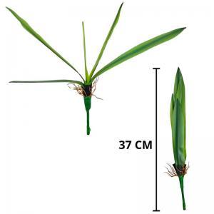 Folhagem Orquídea Cymbidium Silicone 37Cm Decoração