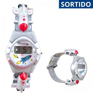 Relógio Infantil Digital Colorido Pulseira Plástica
