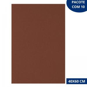 Kit 10 Tapetes Eva Marrom 40X60Cm