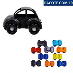 Kit 10 Carrinhos Mini Fusca Plástico Presente
